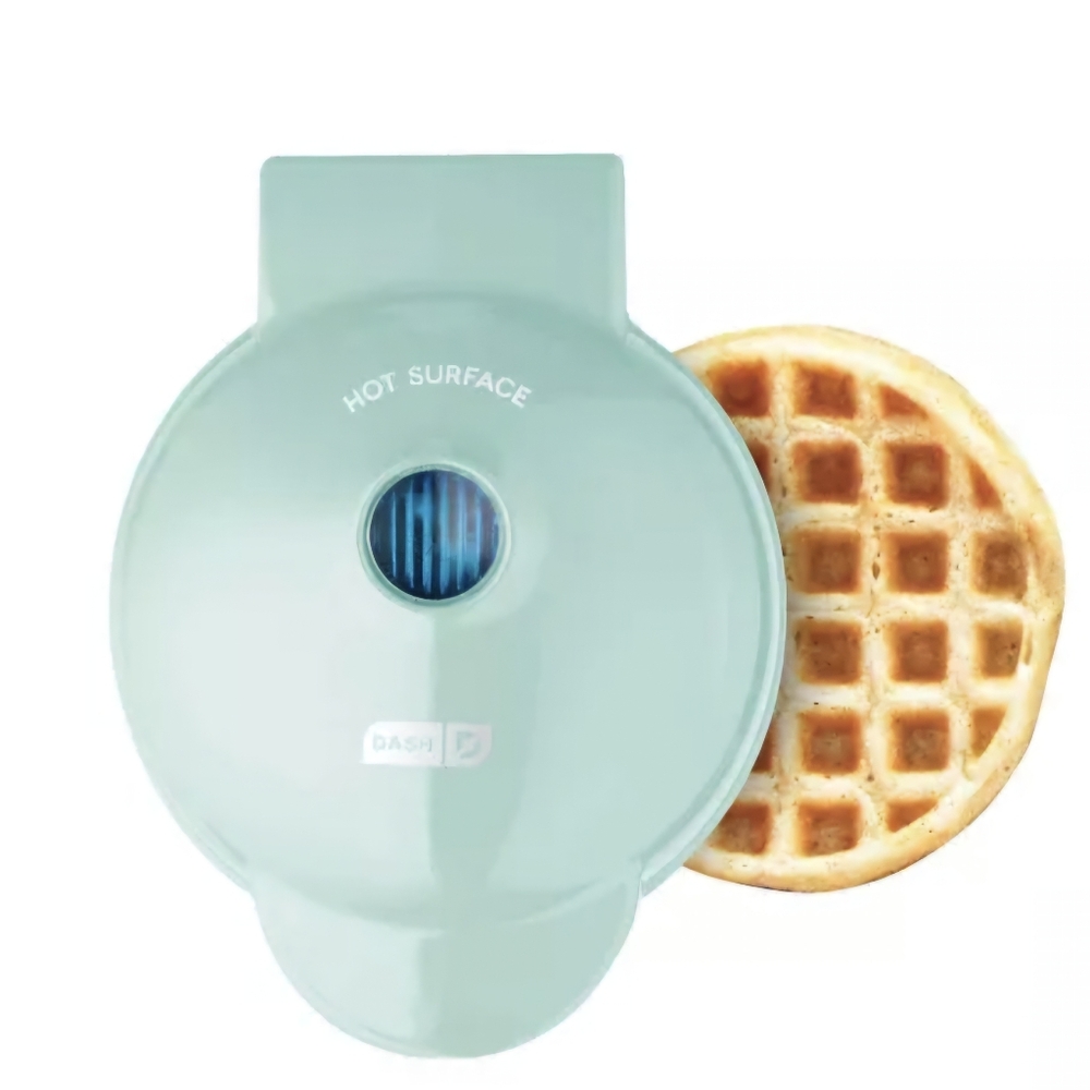 Dash Mini Waffle Maker in Light Blue
